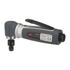 Ingersoll-Rand - 1/4" Collet, Angle Handle, Straight Air Die Grinder - 20,000 RPM, Rear Exhaust, 32 CFM, 0.3 hp, 620 kPa, 1/4 NPT - Americas Tooling