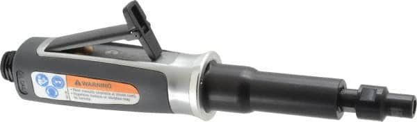 Ingersoll-Rand - 1/4" Collet, Straight Handle, Straight Air Die Grinder - 25,000 RPM, Rear Exhaust, 33 CFM, 0.3 hp, 620 kPa, 1/4 NPT - Americas Tooling