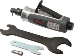 Ingersoll-Rand - 1/4" Collet, Straight Handle, Straight Air Die Grinder - 35,000 RPM, Rear Exhaust, 30 CFM, 0.3 hp, 620 kPa, 1/4 NPT - Americas Tooling