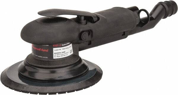 Ingersoll-Rand - 12,000 OPM, 15.5 CFM Air Consumption, Palm Air Orbital Sander - Round Pad, 1/4 NPT Inlet - Americas Tooling