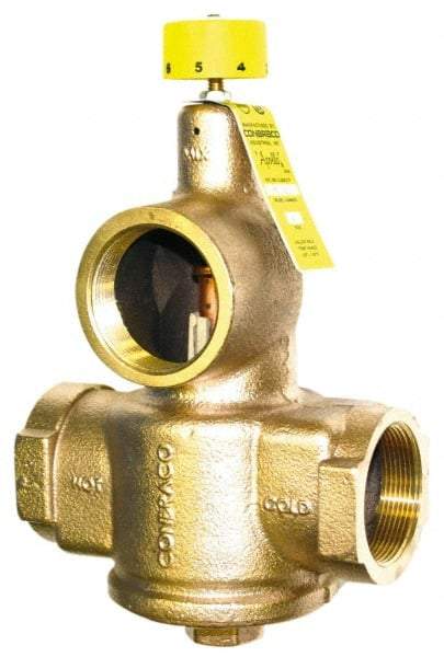 Conbraco - 1-1/2" Pipe, 150 Max psi, Bronze Water Mixing Valve & Unit - FNPT x FNPT End Connections - Americas Tooling