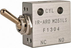 ARO/Ingersoll-Rand - 1/8" NPT Manual Mechanical Valve - 3-Way, 2 Position, Toggle/Manual & 0.2 CV Rate - Americas Tooling