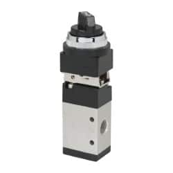 ARO/Ingersoll-Rand - 1/4" NPT Manual Mechanical Valve - 3-Way, 2 Position, Selector/Manual & 0.7 CV Rate - Americas Tooling