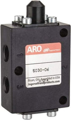 ARO/Ingersoll-Rand - 1/8" NPT Manual Mechanical Valve - 3-Way, 2 Position, Cam Stem/Spring & 0.4 CV Rate - Americas Tooling