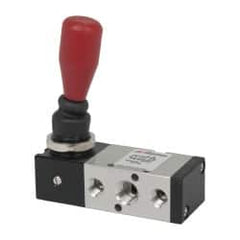 ARO/Ingersoll-Rand - 1/4" NPT Manual Mechanical Valve - 4-Way, 2 Position, Lever/Spring & 0.7 CV Rate - Americas Tooling