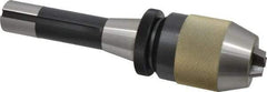 Albrecht - R8, 1/32 to 1/2" Capacity, Steel Integral Shank Drill Chuck - Keyless, Taper Shank, 2" Sleeve Diam, 3-5/16" Open Length - Exact Industrial Supply