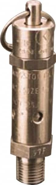 Kingston - 1/4" Inlet, ASME Safety Relief Valve - 50 Max psi, Stainless Steel - Americas Tooling
