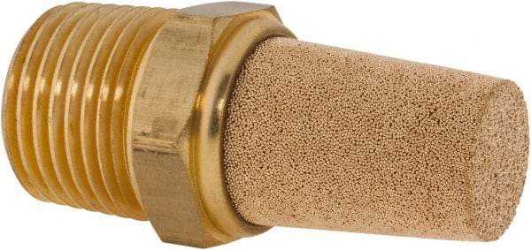 ARO/Ingersoll-Rand - 1/2 Male NPT, 7/8" Hex, 1-7/8" OAL, Muffler - 250 Max psi - Americas Tooling