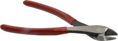 Proto - 8-1/2" OAL, Diagonal Cutter - 3/4" Jaw Length x 1-7/32" Jaw Width, Round Head, Plastisol Handle - Americas Tooling