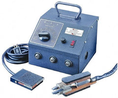 American Beauty - 120 or 220 Volt, 0 to 1,100 Watt, Resistance Soldering System - Includes Power Unit, Handpiece & Footswitch - Exact Industrial Supply