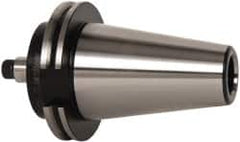 Parlec - CAT50 Taper Shank 3/4" Pilot Diam Shell Mill Holder - 1-1/2" Flange to Nose End Projection, 1-3/4" Nose Diam, 3/8-24 Lock Screw - Exact Industrial Supply