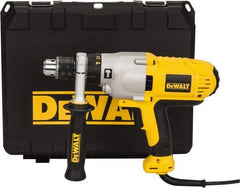 DeWALT - 120 Volt 1/2" Keyed Chuck Electric Hammer Drill - 0 to 56,000 BPM, 0 to 1,200 & 0 to 3,500 RPM, Reversible - Americas Tooling