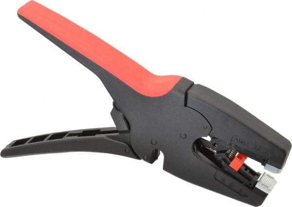 Knipex - 7 to 32 AWG Capacity Self-Adapting Insulation Stripper - 8" OAL, Comfort Grip Handle - Americas Tooling