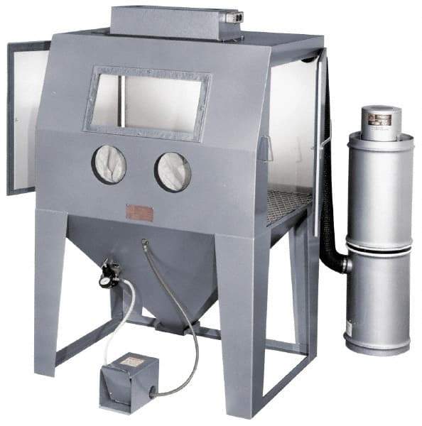 Trinco - 53" Wide x 78" High x 37" Deep Floor Sandblaster - Working Dimensions 48" Wide x 36" High x 36" Deep - Americas Tooling