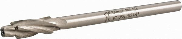 Made in USA - 1/4" Socket Head Cap Screw Compatible, High Speed Steel, Solid Pilot Counterbore - Americas Tooling