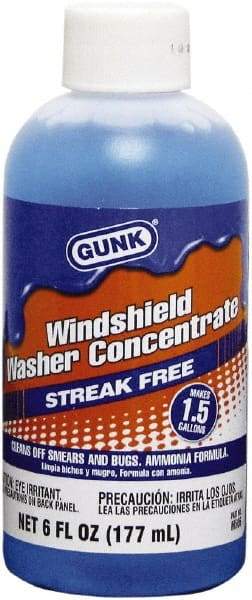 Gunk - Water-Based Solution Windshield Washer Fluid - 6 oz Bottle - Americas Tooling