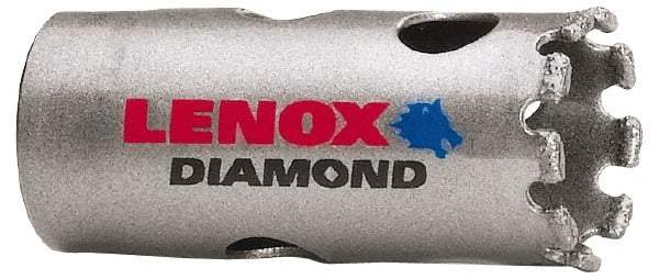 Lenox - 7/8" Diam, 1-5/8" Cutting Depth, Hole Saw - Diamond Grit Saw, Continuous Edge - Americas Tooling