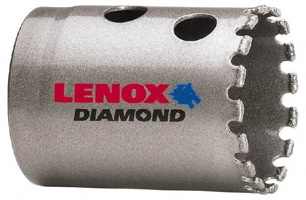 Lenox - 1-1/2" Diam, 1-5/8" Cutting Depth, Hole Saw - Diamond Grit Saw, Continuous Edge - Americas Tooling