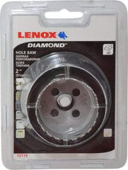 Lenox - 2" Diam, 1-5/8" Cutting Depth, Hole Saw - Diamond Grit Saw, Continuous Edge - Americas Tooling