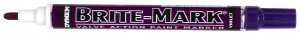 Dykem - Violet Oil-Based Paint Marker - Medium Tip, Oil Based - Americas Tooling