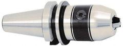 Accupro - BT50, 1/32 to 1/2" Capacity, Integral Shank Drill Chuck - Keyed, Taper Shank, 54mm Sleeve Diam, 107mm Open Length - Exact Industrial Supply