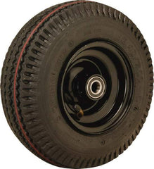 Hamilton - 10 Inch Diameter x 2-3/8 Inch Wide, Rubber Caster Wheel - 480 Lb. Capacity, 3 Inch Hub Length, 5/8 Inch Axle Diameter, Straight Roller Bearing - Americas Tooling