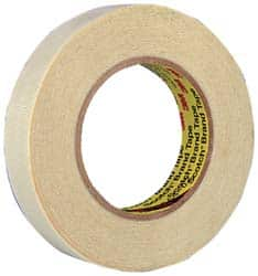 3M - 60 Yd Long x 12" Wide, Series 361, White Silicone Glass Cloth Tape - 7.5 mil Thick, 182 Lb/In Tensile Strength - Americas Tooling