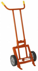 Wesco Industrial Products - 1,000 Lb Load Capacity, 55 Gal Drum Hand Truck - 24-1/2" Wide x 62" High, 2 Wheels - Americas Tooling