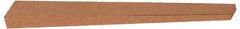 Norton - 4" Long x 1/2" Wide x 1/4" Thick, Aluminum Oxide Sharpening Stone - Taper, Fine Grade - Americas Tooling