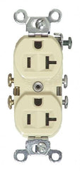 Cooper Wiring Devices - 125 VAC 20A NEMA 5-20R Specification Grade Brown Straight Blade Duplex Receptacle - Americas Tooling