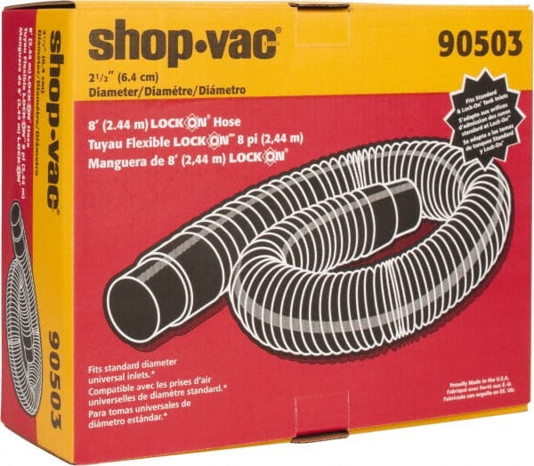 Shop-Vac - 8' Hose Length, 2-1/2" Hose - Americas Tooling