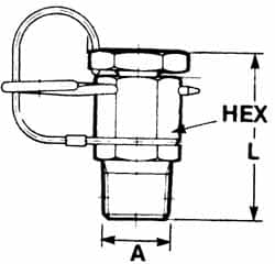 Voss - 1/8 Thread, 6,000 Max psi, NPT and BSPT - 26mm Long, Pressure Tests - Americas Tooling