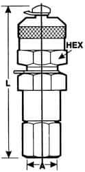 Voss - 9/16 Thread, 6,000 Max psi, Test Point To JIC Swivel - 68mm Long, Pressure Tests - Americas Tooling