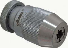 Jacobs - JT6, 3/64 to 1/2" Capacity, Tapered Mount Drill Chuck - Keyless, 1-13/16" Sleeve Diam, 3-15/32" Open Length - Exact Industrial Supply