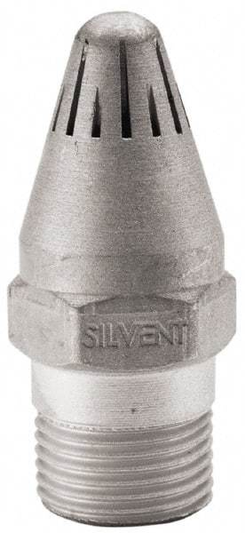 Silvent - Blow Gun High Force Nozzle - 3/8 MPT, 1.81" Hose Length, Aluminum, 145 psi, 238°F - Americas Tooling