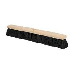 PRO-SOURCE - 24" General Purpose Polypropylene Push Broom - 3" Bristle Length, Plastic Block, Bolt-On Handle Connection, Handle Sold Separately - Americas Tooling