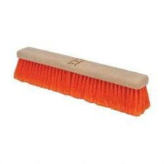 PRO-SOURCE - 18" General Purpose Polypropylene Push Broom - 3" Bristle Length, Plastic Block, Bolt-On Handle Connection, Handle Sold Separately - Americas Tooling