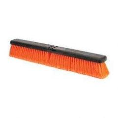 PRO-SOURCE - 24" General Purpose Polypropylene Push Broom - 3" Bristle Length, Plastic Block, Bolt-On Handle Connection, Handle Sold Separately - Americas Tooling