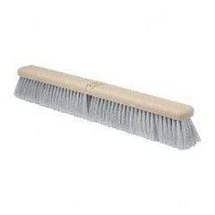 PRO-SOURCE - 24" General Purpose Polypropylene Push Broom - 3" Bristle Length, Plastic Block, Bolt-On Handle Connection, Handle Sold Separately - Americas Tooling