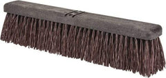 PRO-SOURCE - 18" Heavy Duty Palmyra Push Broom - 4" Bristle Length, Plastic Block, Bolt-On Handle Connection, Handle Sold Separately - Americas Tooling