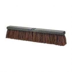 PRO-SOURCE - 24" Heavy Duty Palmyra Push Broom - 4" Bristle Length, Plastic Block, Bolt-On Handle Connection, Handle Sold Separately - Americas Tooling