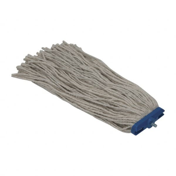 PRO-SOURCE - 1" White Head Band, Large Cotton Cut End Mop Head - 4 Ply, Screw On Connection, Use for Heavy Duty Floor Cleaning - Americas Tooling