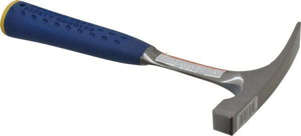 Estwing - 1 Lb Head Bricklayer's Hammer - 11" OAL, Steel Handle with Grip, 3/4" Face Diam - Americas Tooling