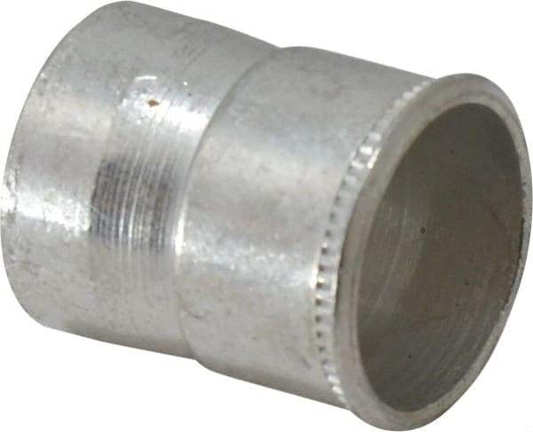 Made in USA - M8x1.25 Metric Coarse, Cadmium-Plated, Steel Knurled Rivet Nut Inserts - 0.76mm to 2.29mm Grip, 12.7mm Drill Size, 13.41mm Body Diam - Americas Tooling