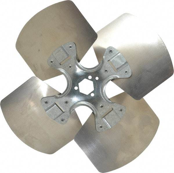 Made in USA - 12" Blade Diam, Commercial Fan Blade - Counterclockwise Rotation, 4 Blades - Americas Tooling