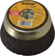 DeWALT - 4" Diam, 2" Overall Thickness, 16 Grit, Type 11 Tool & Cutter Grinding Wheel - Very Coarse Grade, Aluminum Oxide, R Hardness, 9,000 RPM - Americas Tooling