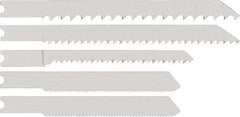 DeWALT - 15 Piece, 3" to 4" Long, 5 to 12 Teeth per Inch, Bi-Metal Jig Saw Blade Set - Toothed Edge, U-Shank - Americas Tooling