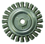 6" Diameter - 5/8-11" Arbor Hole - Stringer Bead Twist Steel Wire Straight Wheel - Americas Tooling