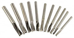 Value Collection - 11 Piece, 3 Flutes, Straight Shank, Interchangeable Pilot Counterbore Set - Americas Tooling