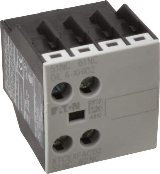 Eaton Cutler-Hammer - 7, 9, 12, 15, 18, 25, 32 Amp, Contactor Front Mount Auxiliary Contact - For Use with XT Contactor and XTRE Control Relay - Americas Tooling